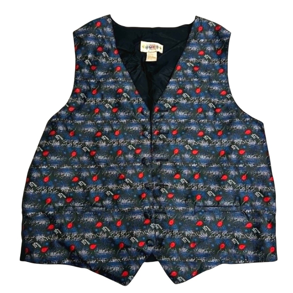 Cambia Moda Vintage 1999-2000 New Century Millennium Fireworks Vest Large